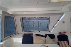 Catamaran-enclosure side